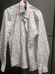Men's Blue Floral Print Shirt