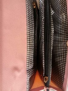 Pink Quilted Crossbody Bag with Gold Chain