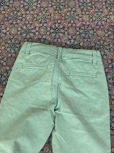 Kids Sea Green Casual Pants