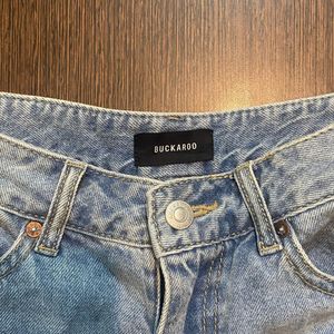 Light Wash Denim Bermuda Shorts