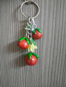 Cute Cherry Tomato Keychain