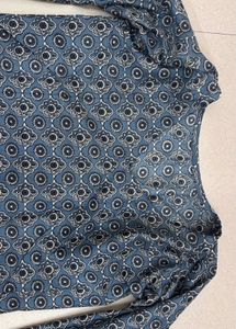Blue Printed Kurta
