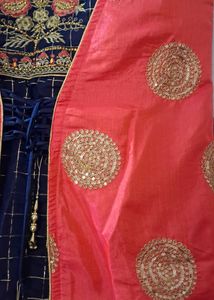 Blue &amp; Pink Kurta Set