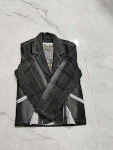 Stylish Men's Denim Blazer