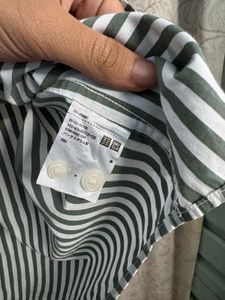 Uin-qlo Striped Short Sleeve Men's Kurta
