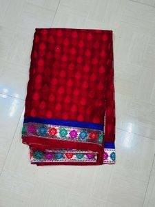 Beautiful elegant Red Saree
