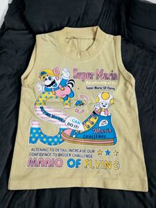 kids Super Mario Sleeveless T-Shirt