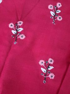 Beautiful Kurti +pant +khadi cotton Duptta Set ❤️