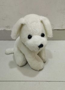 Cute White Plush Puppy