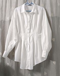 SHEIN Corset Waist Shirt Dress