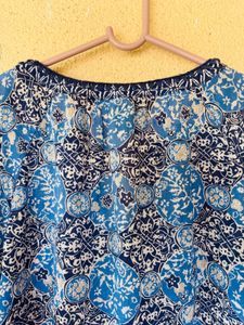 Stylish Blue Printed Kurta