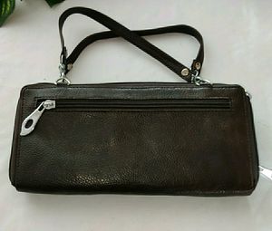 Brown Plain Multi Layer Hand Bag (Women)