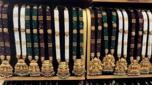 Exquisite Beaded Necklace with Gold Pendant