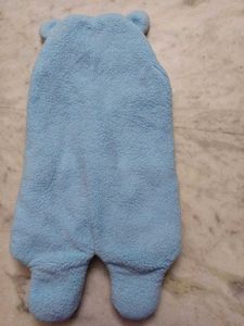 Cute Blue Unicorn Fleece Baby Swaddle Sleep Sack