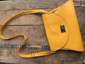 Vintage Mustard Yellow Shoulder Bag
