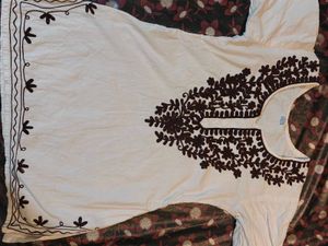Embroidered White Kurta