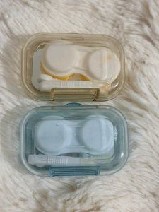 2 Cute Cartoon Contact Lens Cases
