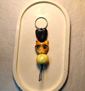 Cute Cat Keychain Charm