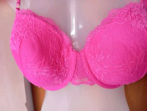 Pink Lace Bra