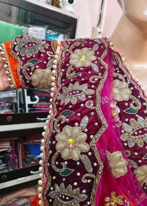 Stunning Orange Lehenga Choli Set