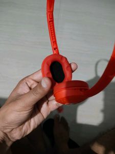 Bright Red Headphones