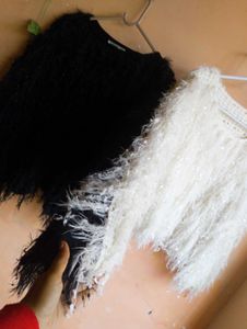 🤍 Two Fluffy Knit Sweaters set🤍