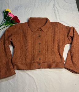 Cozy Cable Knit Button-Up Cardigan