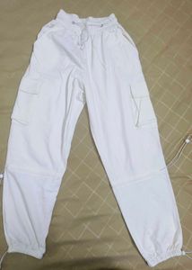 White Cargo Pants