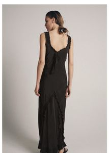 ZARA EMBROIDERED LONG MAXI DRESS