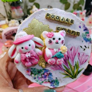 cute baby bunny keychain