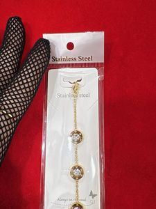 Gold Tone Crystal Bracelet