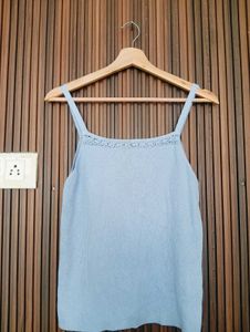 Light Blue Spaghetti Strap Top