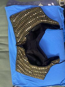 B New Unused Black Embellished Blouse