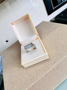 Zirconia Diamond Ring Pure Silver