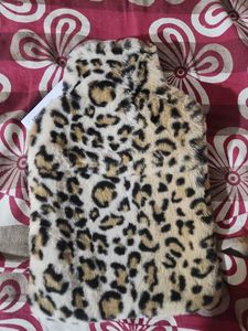 Fuzzy Leopard Print Hot Water Bottle