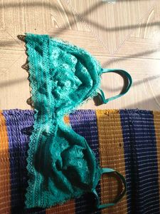 Teal Lace Bralette