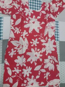 Magenta Floral Kurta Set