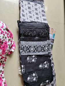 Embroidery work cotton dress material