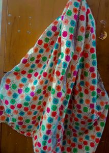 Beautiful Flowers Printed Dupatta 💛with multicolored
