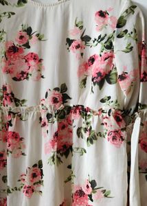 Floral Tiered Mini Dress