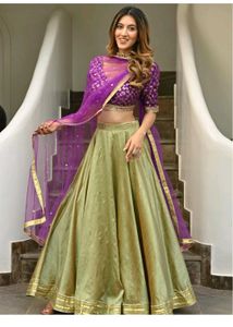 Brocade Gotta patti Lehenga set