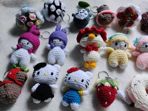 Crocheted Charms for Bags &amp; Keys