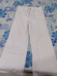 White Wide Leg Jeans