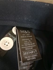 M&amp;S Collection Navy Blue Pant