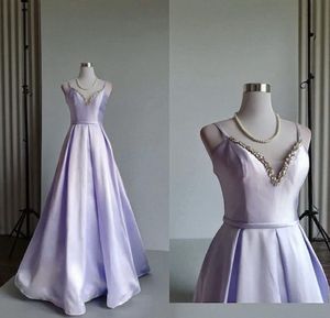 Stunning Lilac Embellished V-Neck Dress