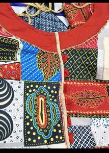 Bohemian Patchwork long frock Kurta