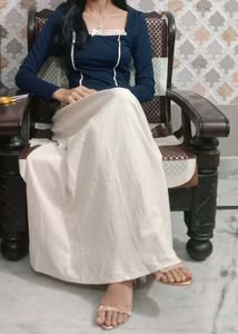 Bow Top And A-line Skirt