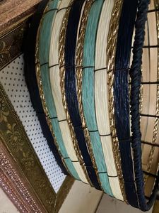 Woven Storage Blue Gold Basket
