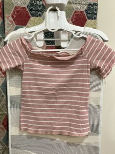 Striped Off-Shoulder Top