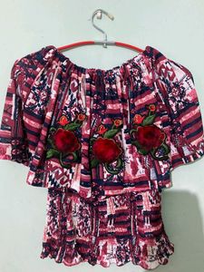 Floral Off shoulder Top